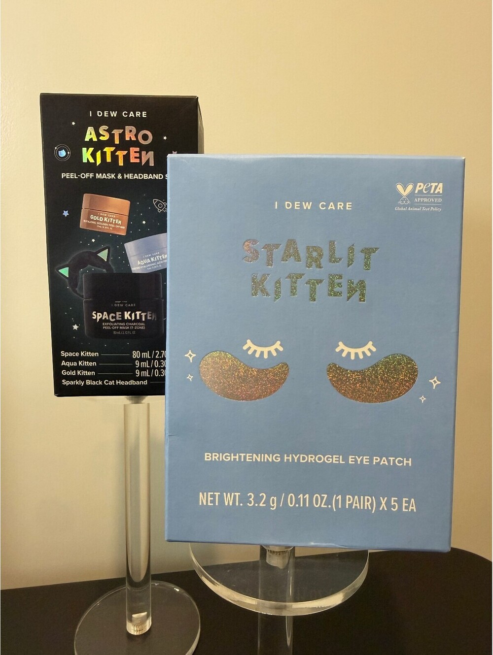 I Dew Care Astro Kitten Mask Set + Starlit Kitten Eye Patches NEW